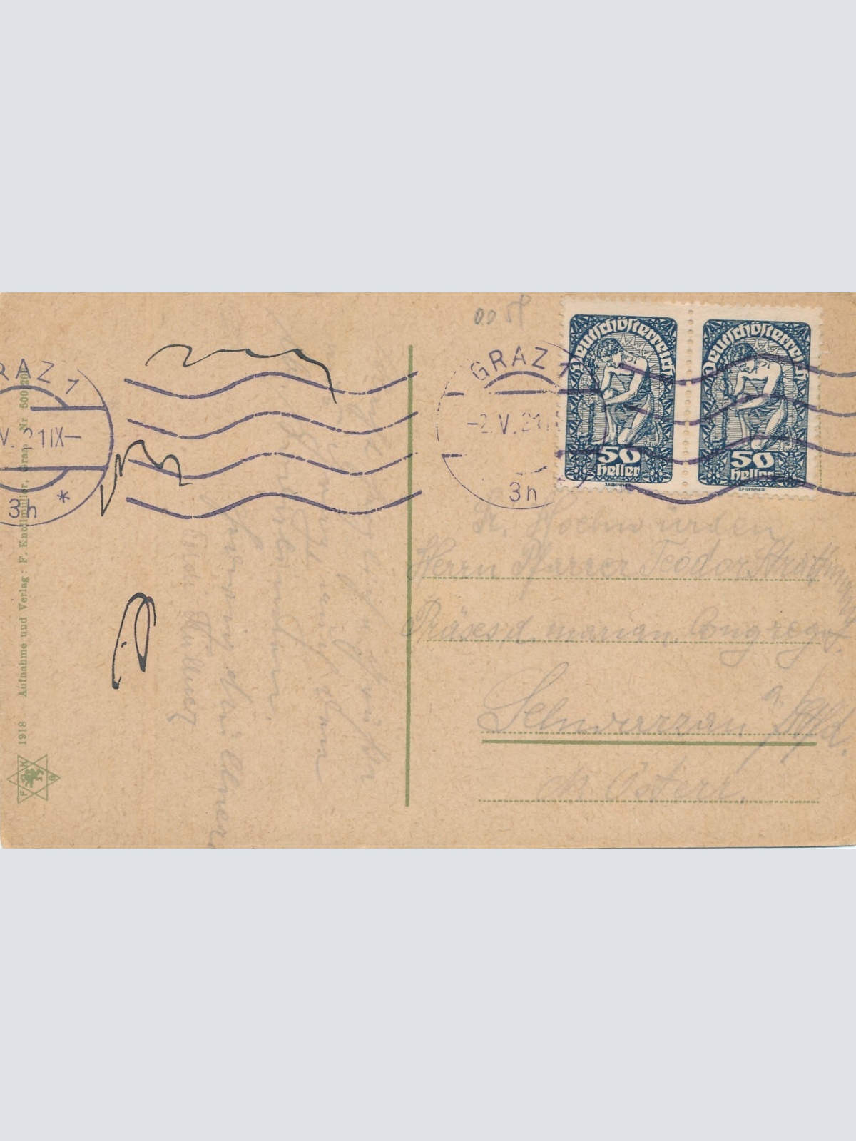 AK aus Graz Steiermark Ansichtskarte (J205)