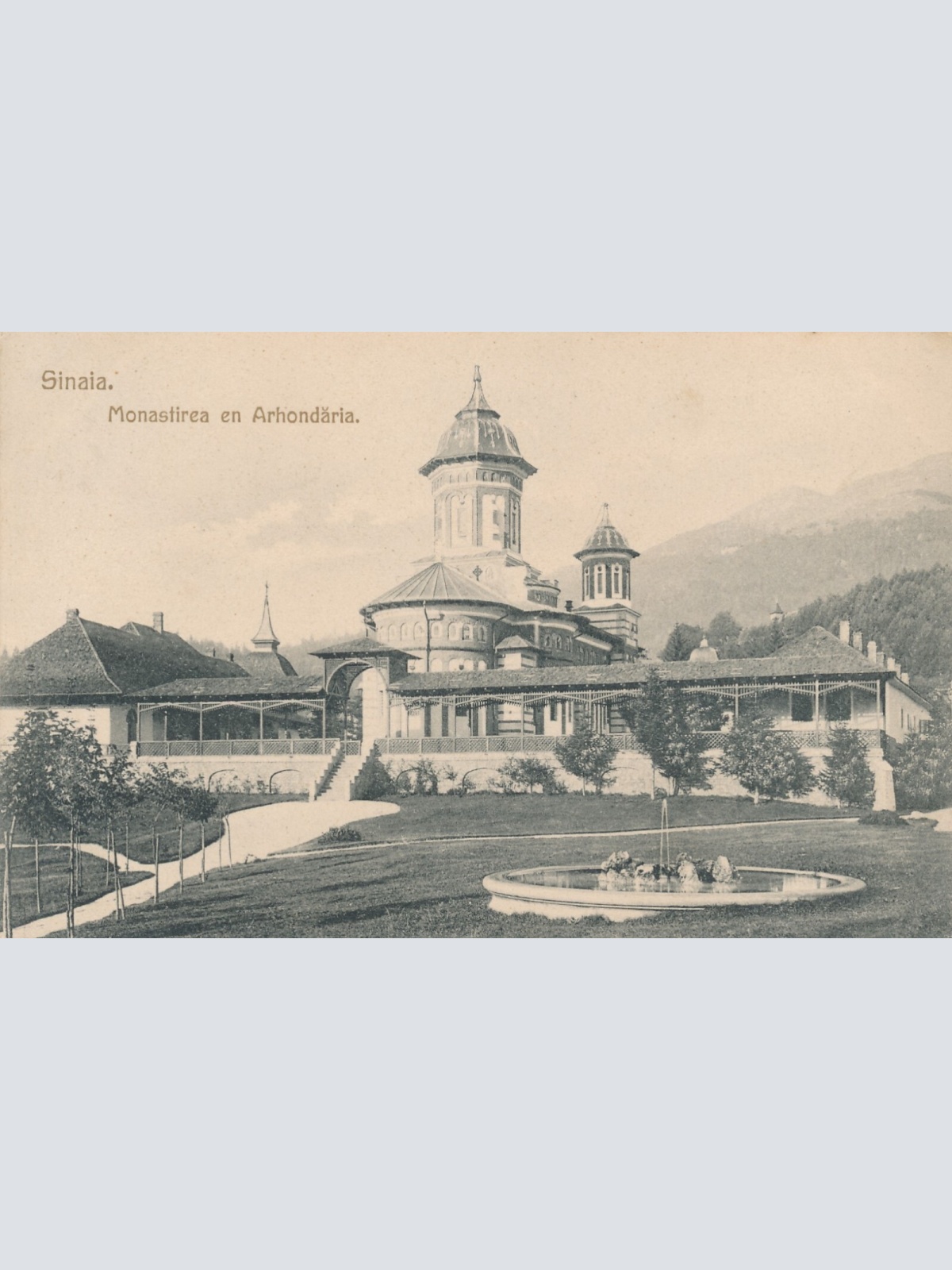 AK aus Sinaia Monastirea en Arhondaria Rumänien Ansichtskarte (12462)
