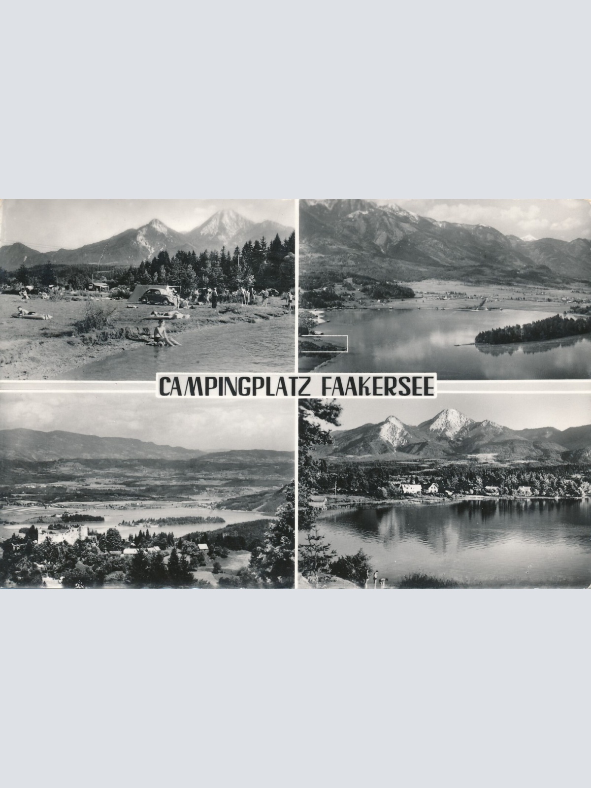 AK vom Faakersee mit Campingplatz Kärnten Ansichtskarte (12100)