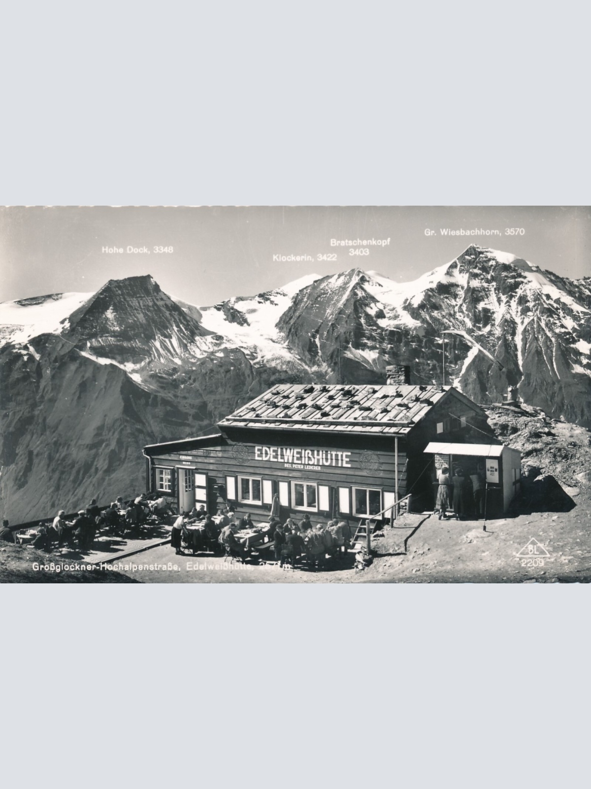 AK vom Grossglockner mit Edelweißhütte Kärnten Ansichtskarte (12132)