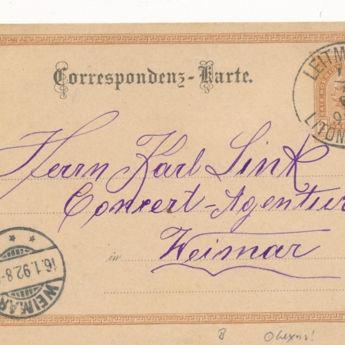 2 Kreuzer Ganzsachen - Karte 1892 aus Leitmeritz (12528)