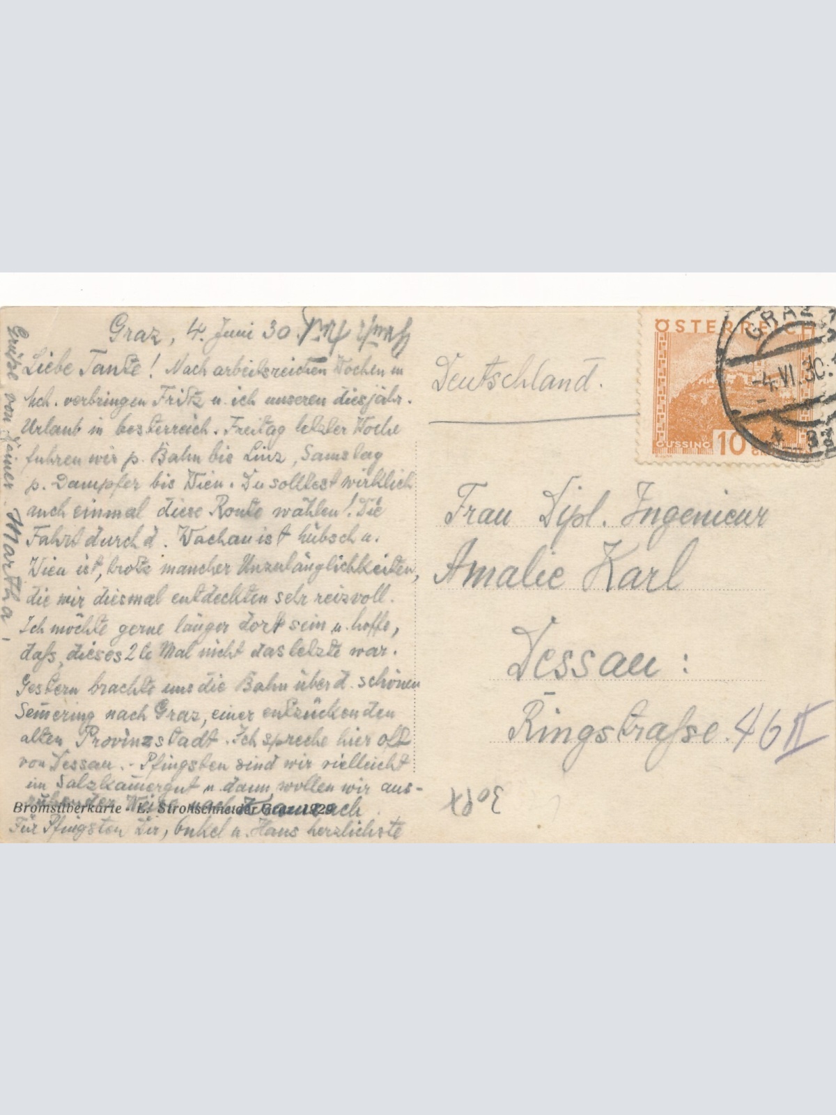 AK aus Graz Steiermark Ansichtskarte (J218)