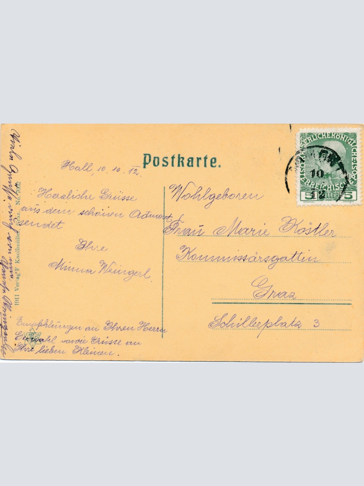 AK aus Admont mit dem Hallermauern Steiermark Ansichtskarte (12410)