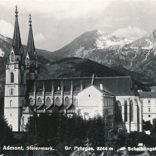 AK aus Admont mit Stiftskirche Steiermark Ansichtskarte (12402)
