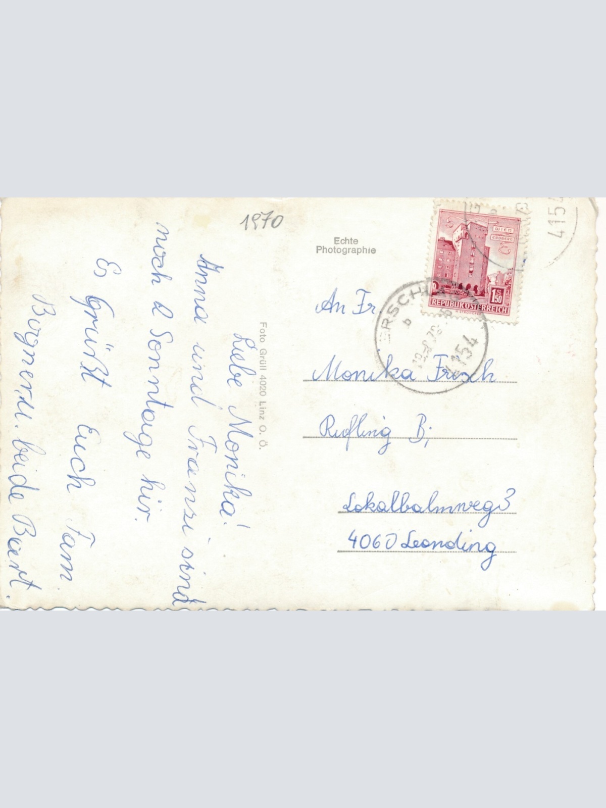 AK aus Kollerschlag Fliegeraufnahme Nr. 1 Oberösterreich Ansichtskarte (11488)