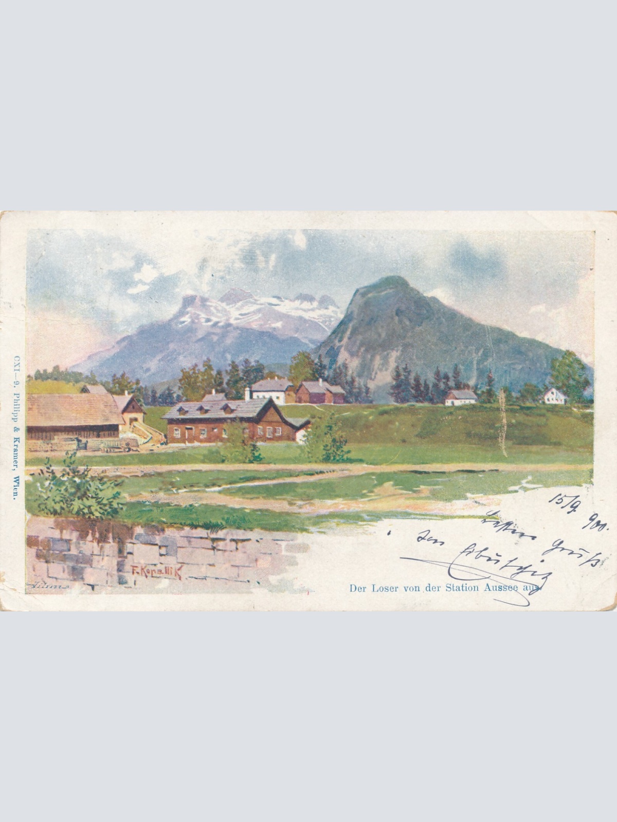 AK der Loser von der Station Aussee Steiermark Ansichtskarte (12600)