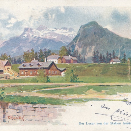 AK der Loser von der Station Aussee Steiermark Ansichtskarte (12600)