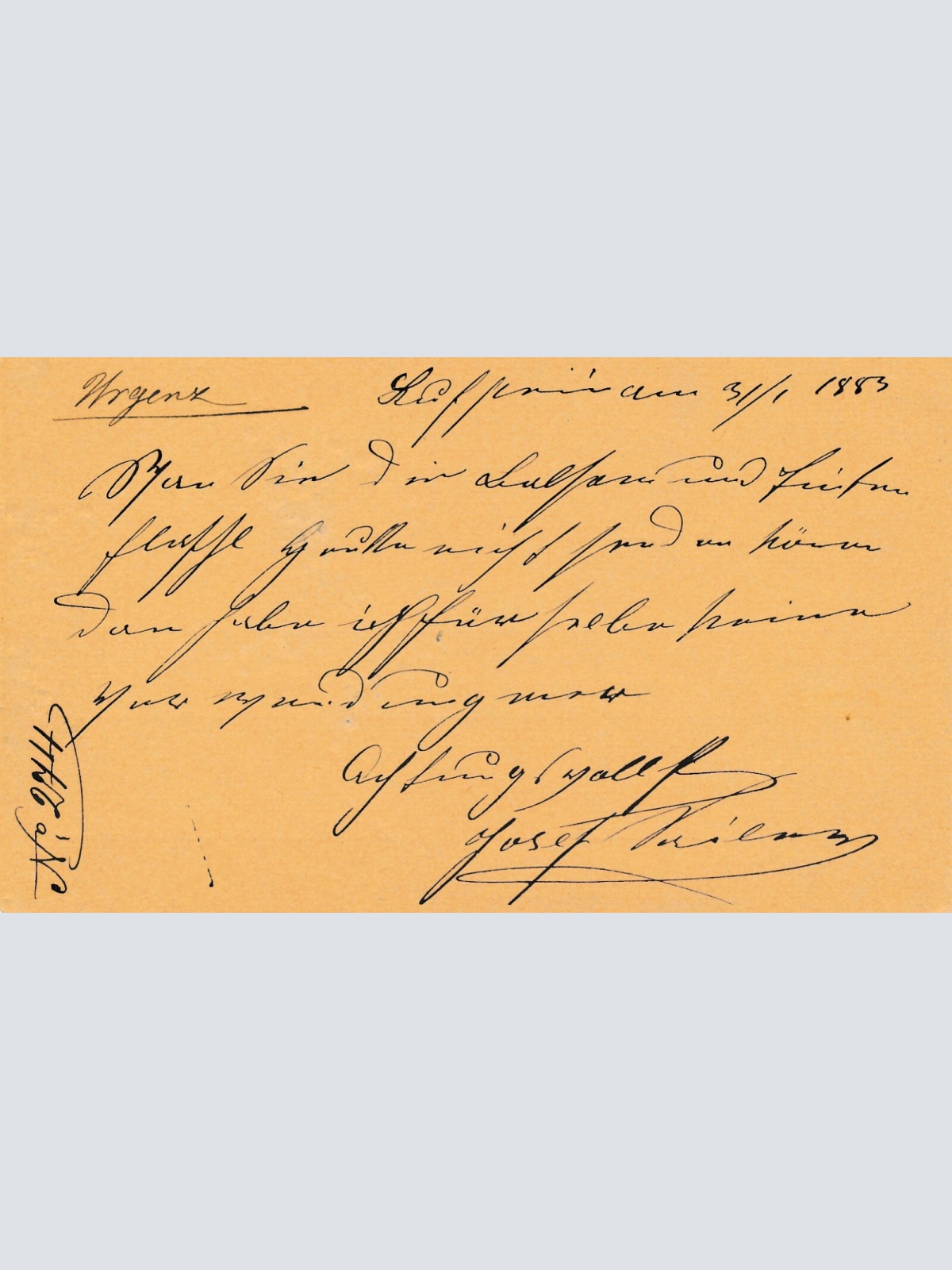 2 Kreuzer Ganzsachen - Karte 1883 aus Kufstein (12532)