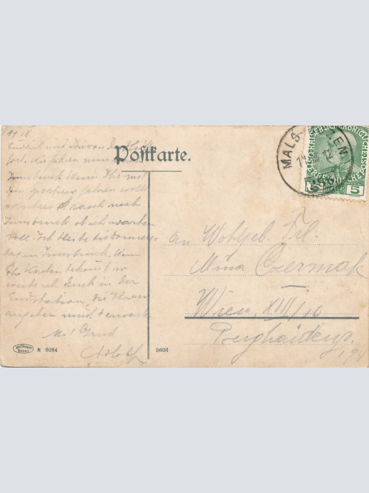 AK aus Prad Vintschgau Italien Ansichtskarte (12581)