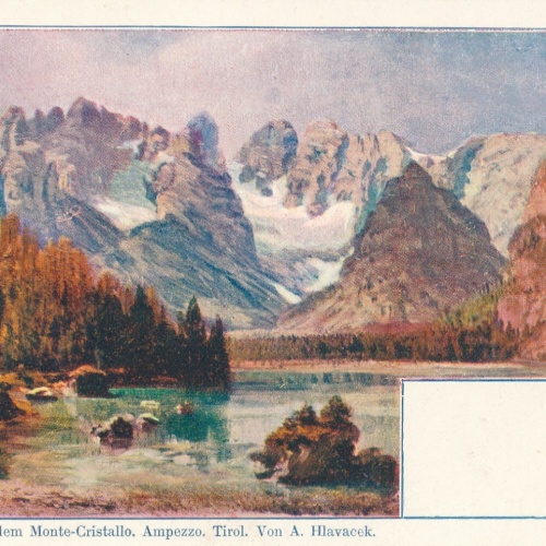 AK Dürrensee mit Monte Cristallo Ampezzo Italien Ansichtskarte (12582)