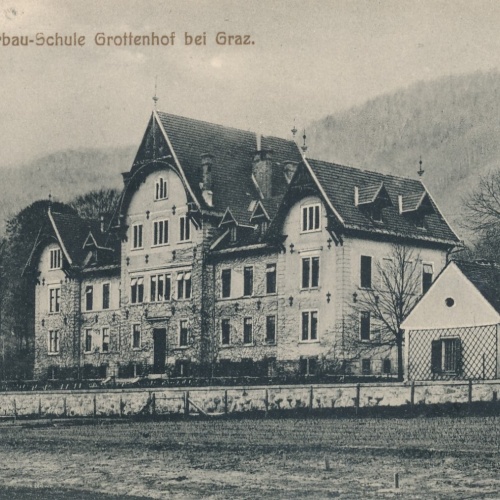 AK aus Grottenhof mit Landes Ackerbau Schule Steiermark Ansichtskarte (12393)