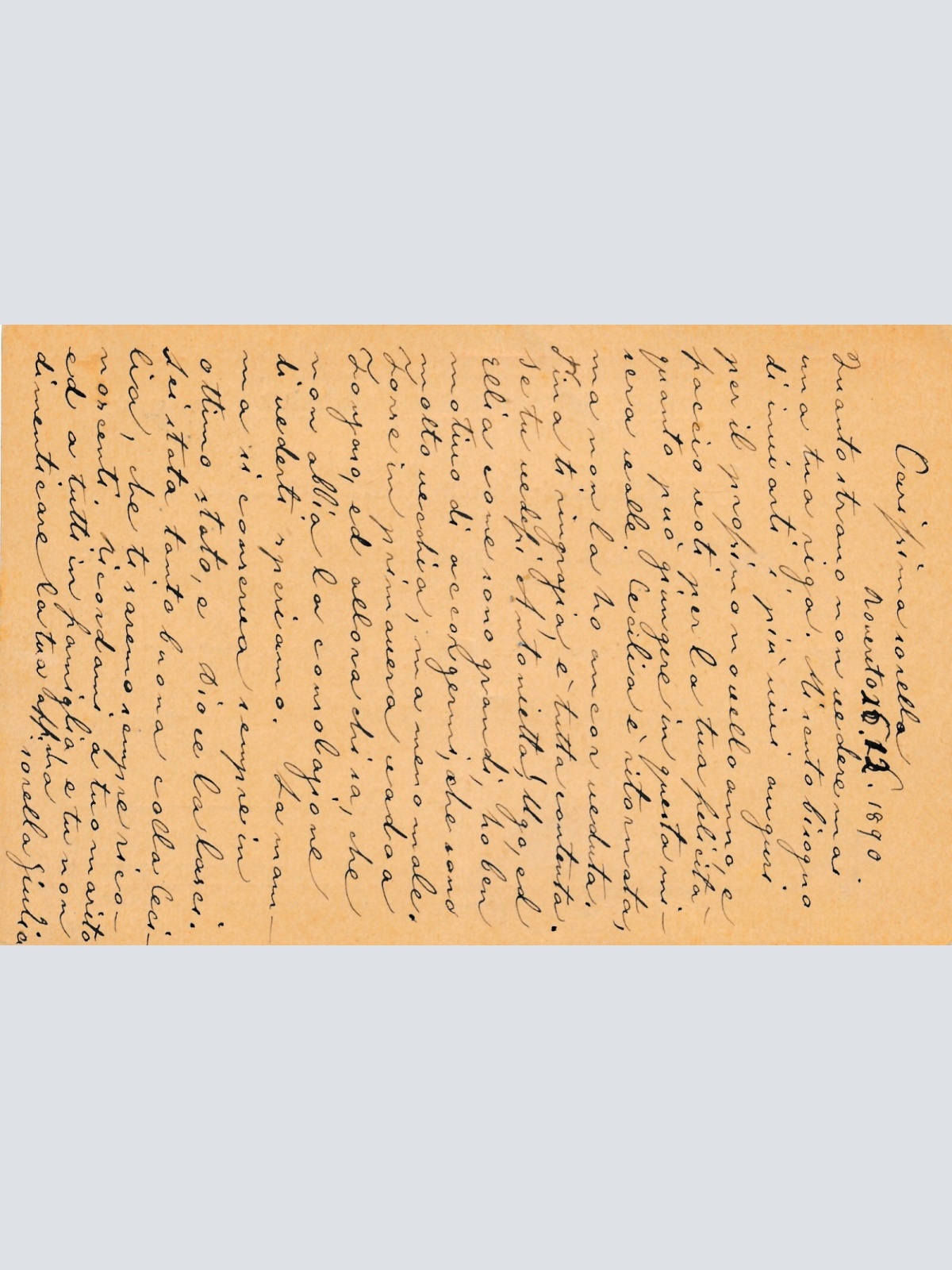 5 Kreuzer - Ganzsachen - Karte 1890 aus Roveredo (12319)