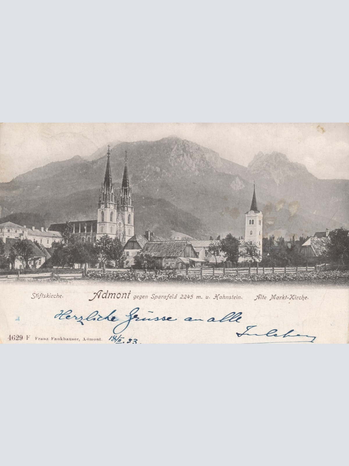 AK aus Admont mit Stiftskirche Steiermark Ansichtskarte (12817)
