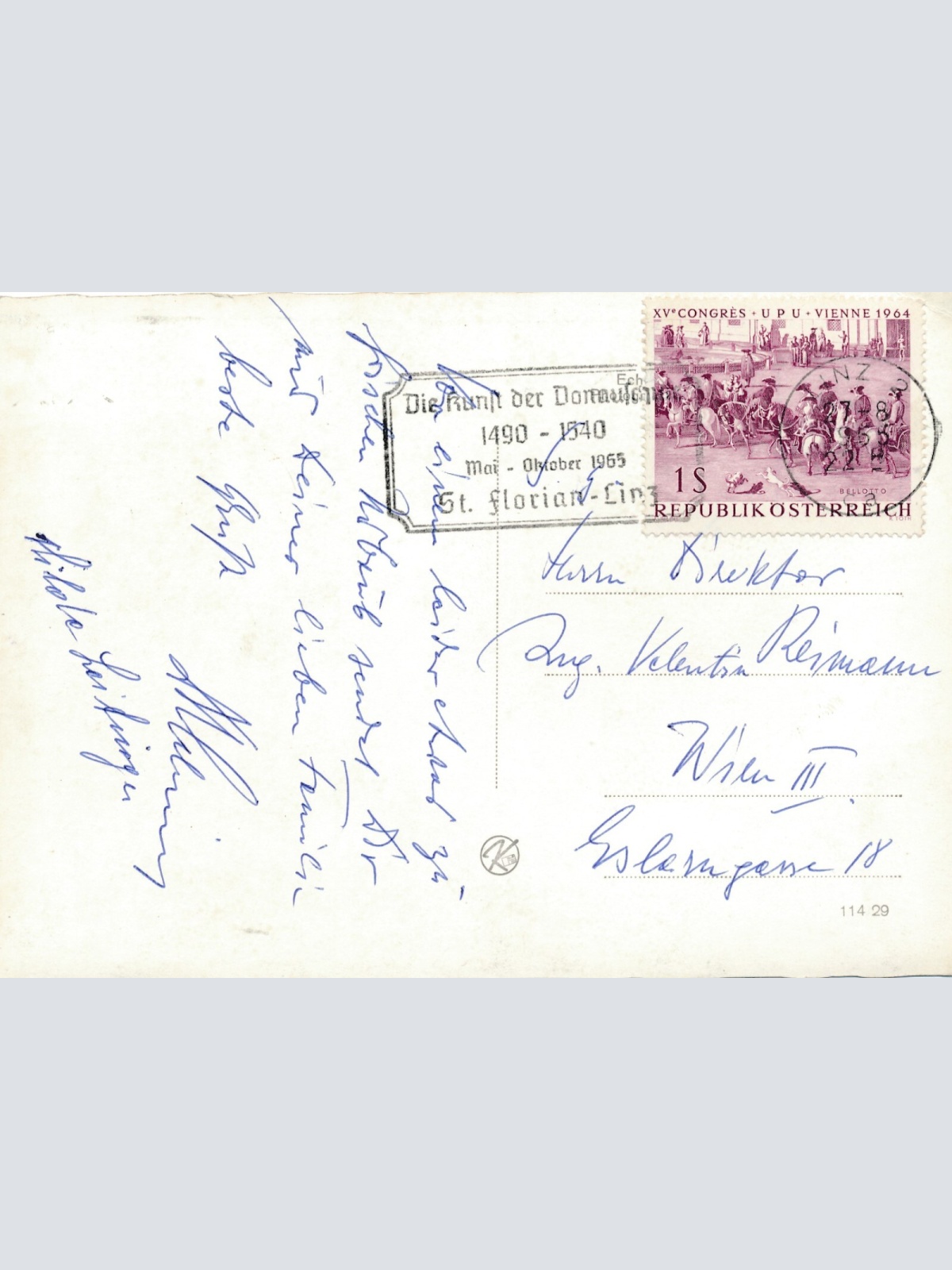 AK aus Freistadt Hauptplatz mit Pfarrkirche Oberösterreich Ansichtskarte (12829)