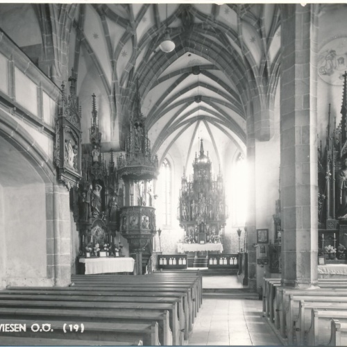 AK aus Königswiesen Kircheninneres Oberösterreich Ansichtskarte (12875)