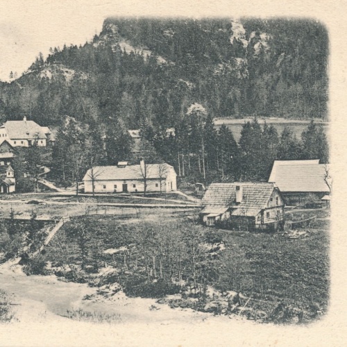 AK aus Fachwerk bei Wildalpe Steiermark Ansichtskarte (11869)