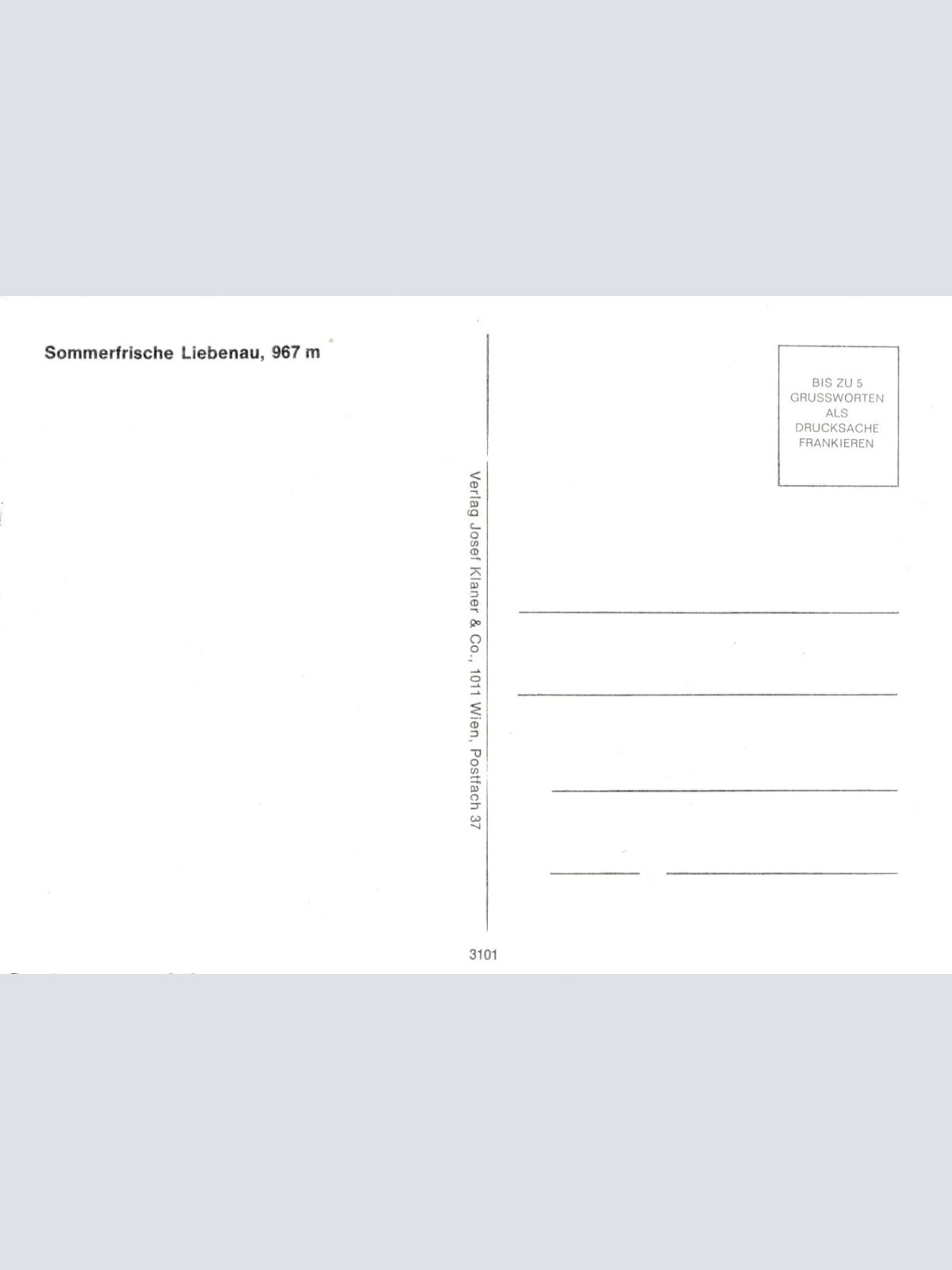 AK aus Liebenau Oberösterreich Ansichtskarte (J334)