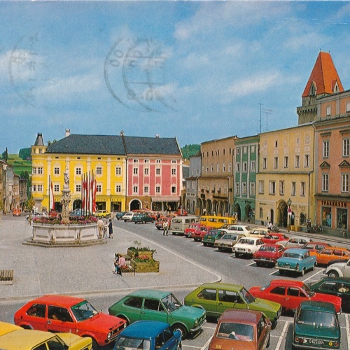 AK aus Freistadt mit Hauptplatz Oberösterreich Ansichtskarte (J360)