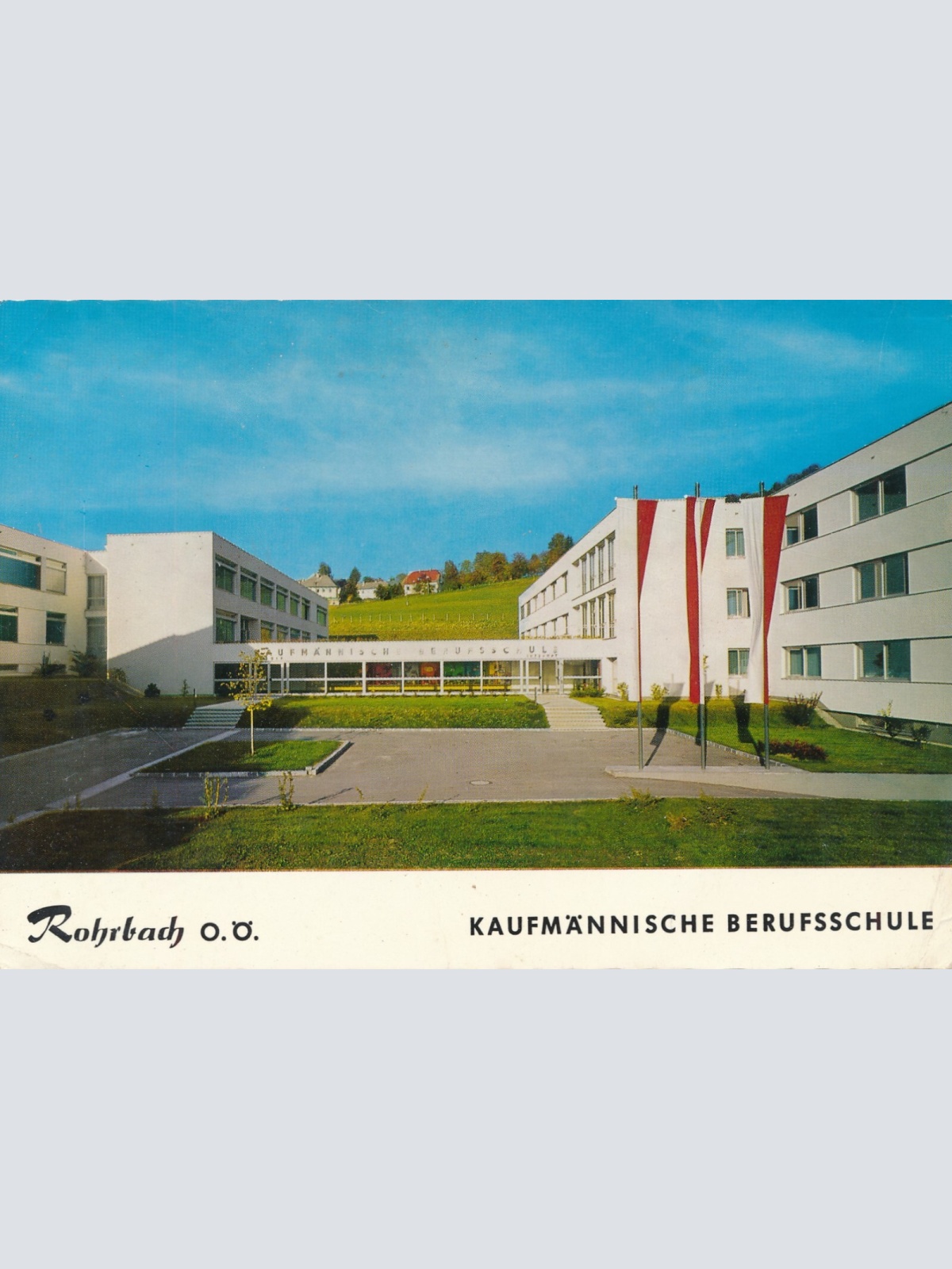 AK aus Rohrbach mit kaufmännischer Berufsschule Ansichtskarte (J366)