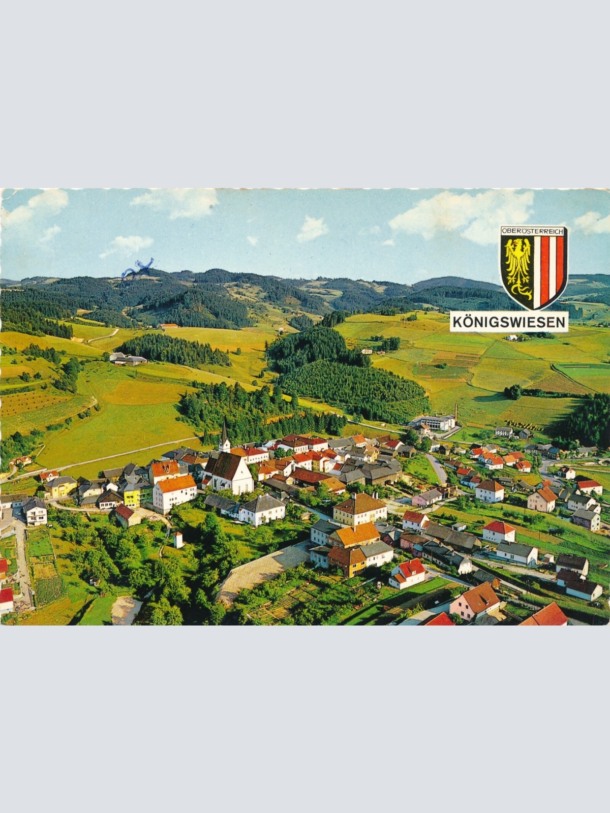 AK aus Königswiesen Oberösterreich Fliegerfoto Ansichtskarte (J347)