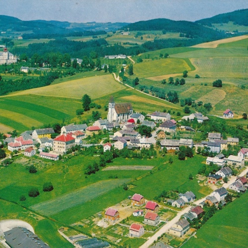 AK aus Kefermarkt Oberösterreich Fliegerfoto Ansichtskarte (J349)