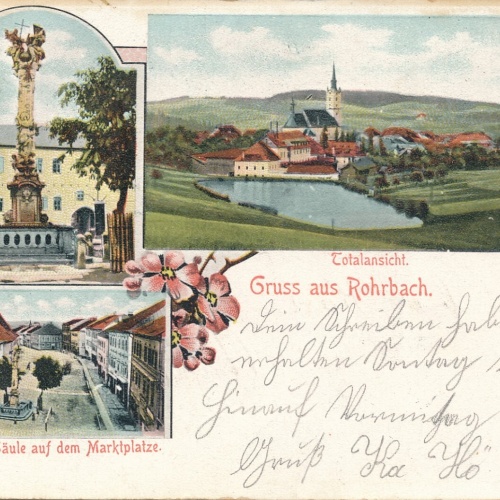 Litho - Karte gruss aus Rohrbach Oberösterreich Ansichtskarte (12045)