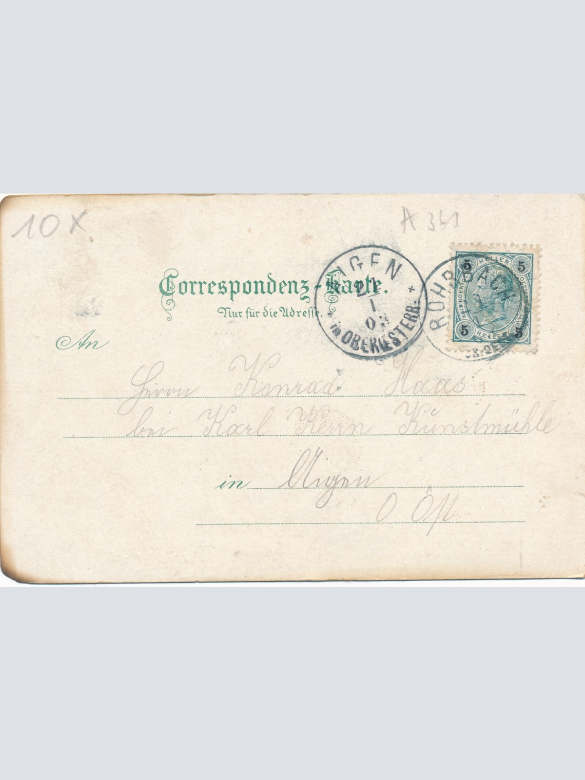 Litho - Karte gruss aus Rohrbach Oberösterreich Ansichtskarte (12045)