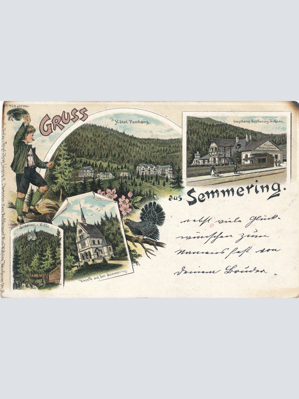 Lirho - Karte gruss aus Semmering Niederösterreich Ansichtskarte (12041)