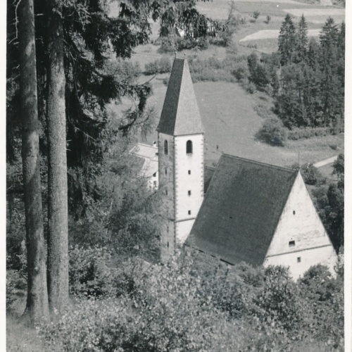 AK aus Hirschbach mit Kirche Oberösterreich (12915)
