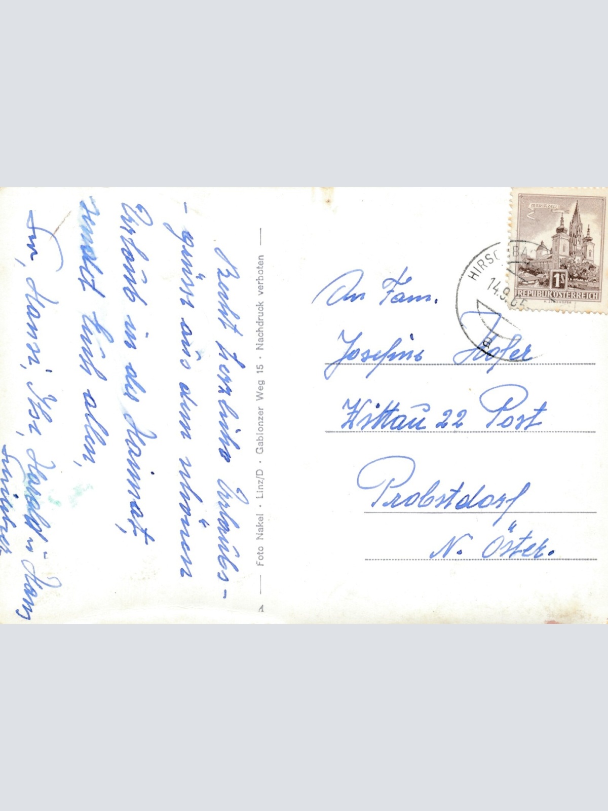 AK aus Hirschbach Oberösterreich (12913)