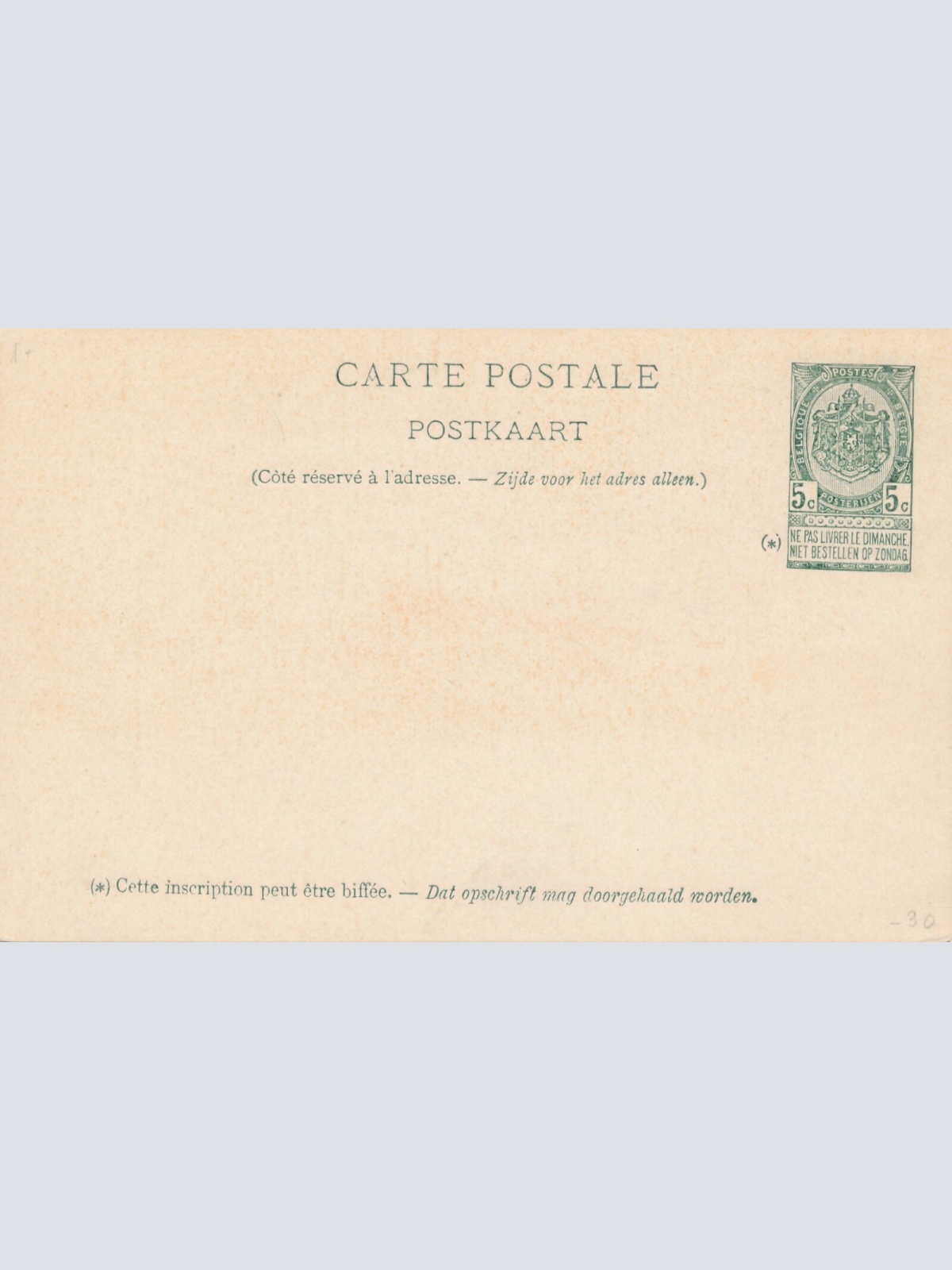 AK vom Dampfer A bord du paquebot Princesse De letat Belge Ansichtskarte (12717)