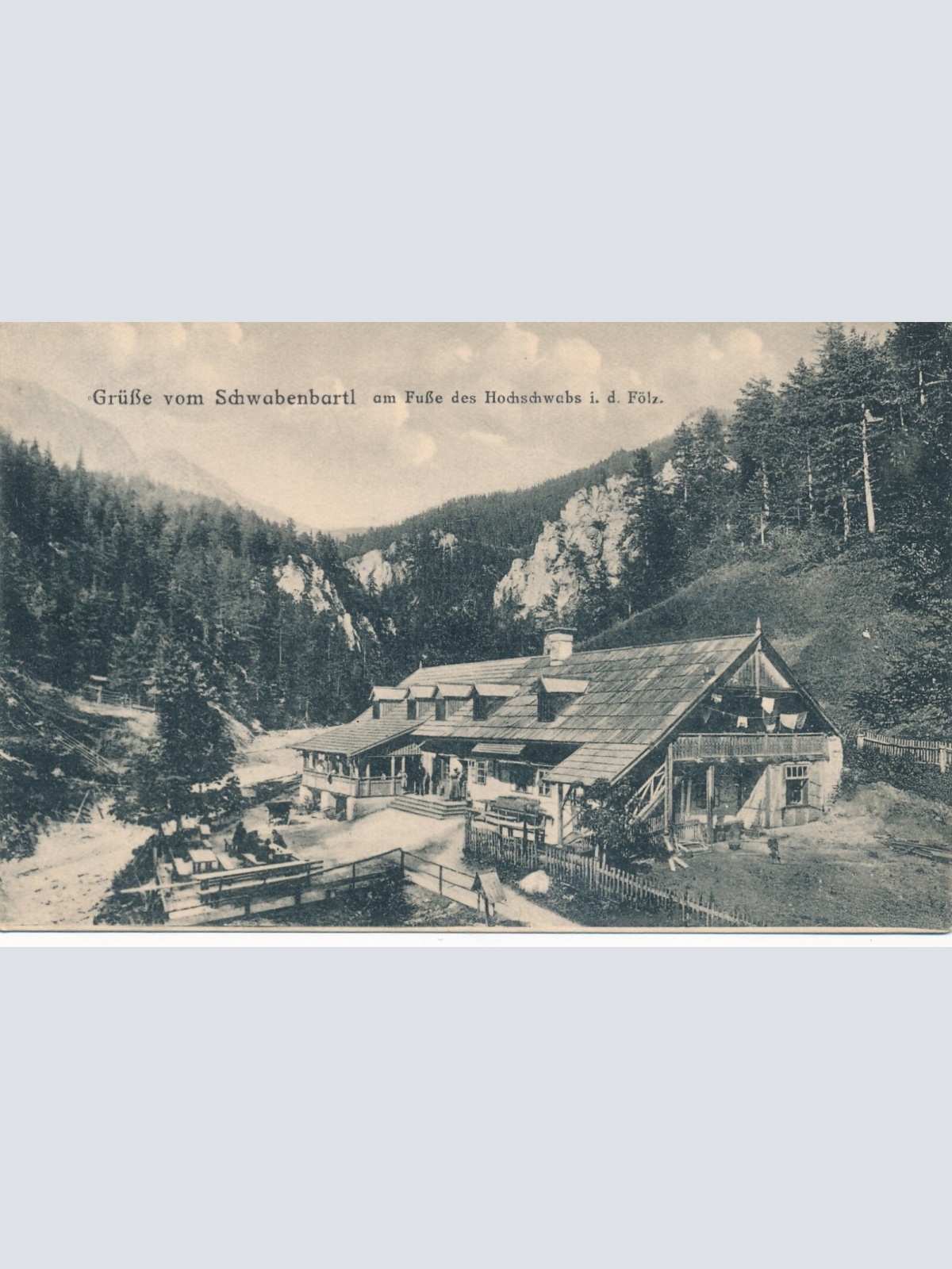 AK grüsse vom Schwabenbartl Steiermark Ansichtskarte (12797)