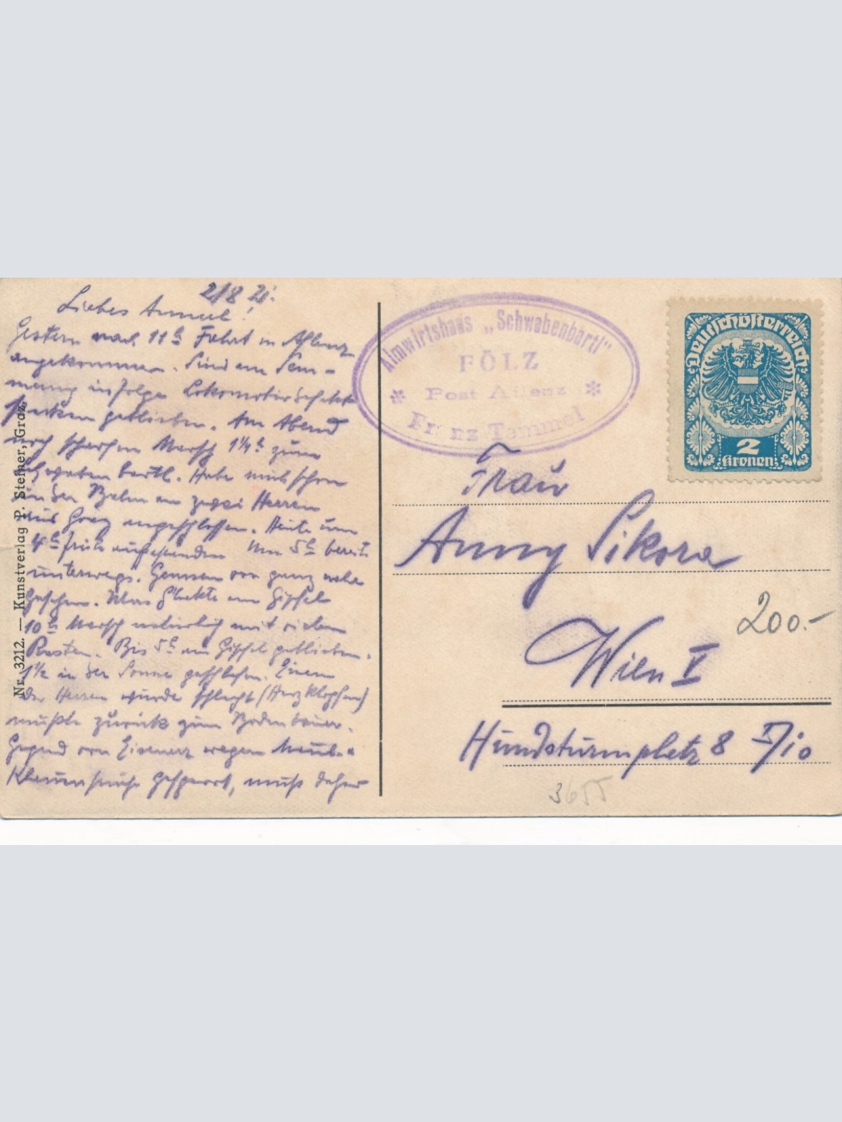 AK grüsse vom Schwabenbartl Steiermark Ansichtskarte (12797)