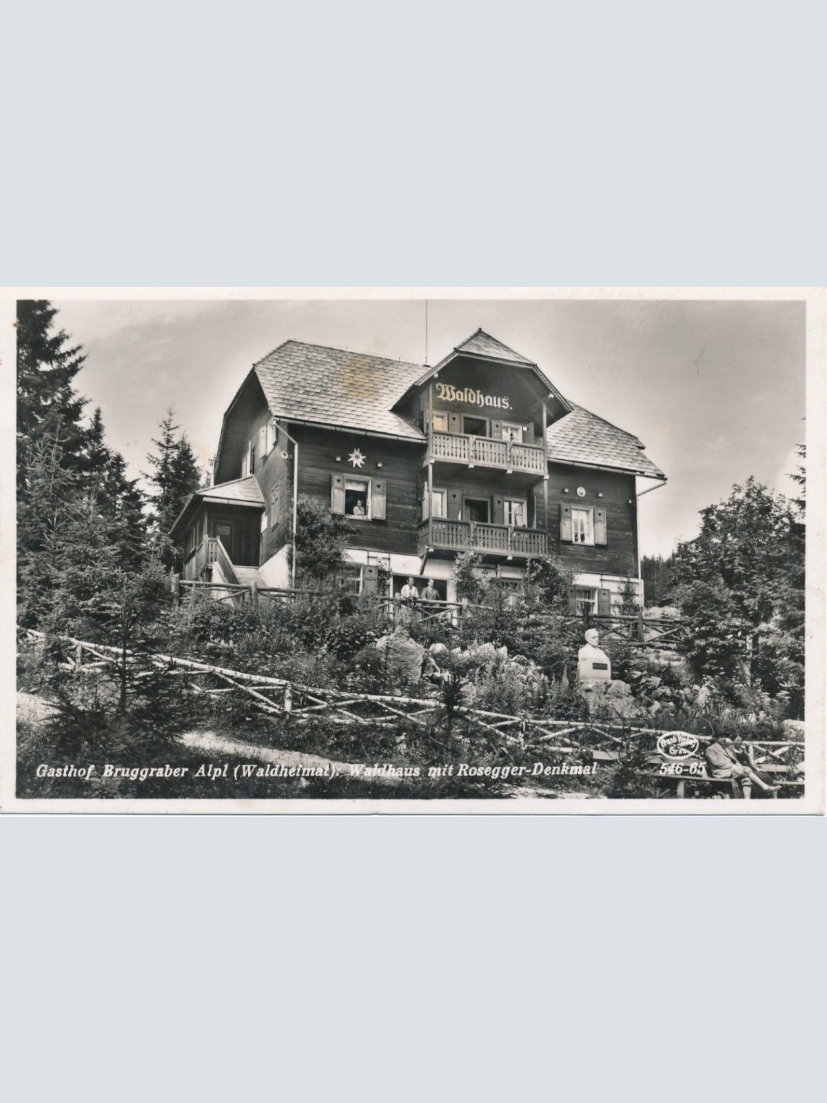 AK aus vom Gasthof Burggraber Steiermark Ansichtskarte (13118)