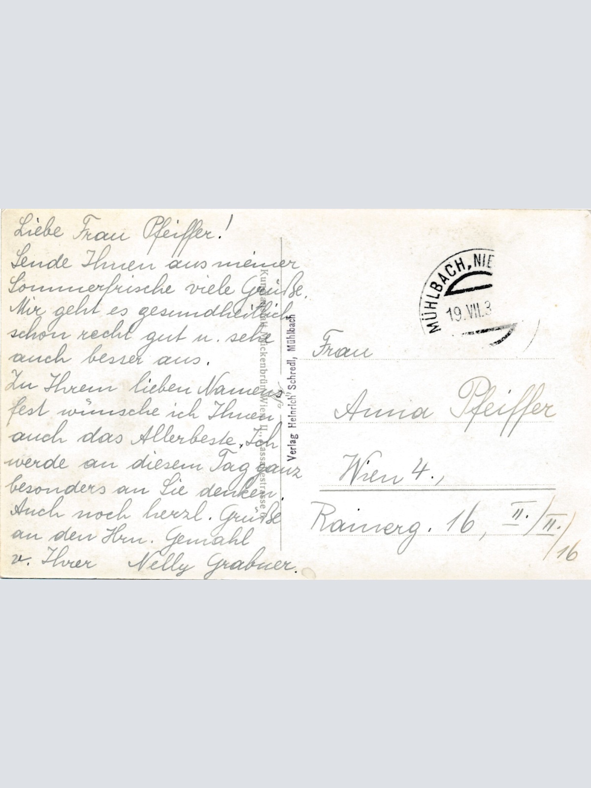 AK aus Mühlbach bei Maissau Niederösterreich Ansichtskarte (12744)