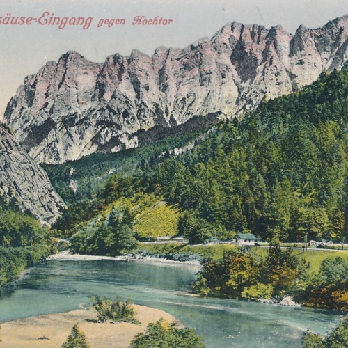 AK, Gesäuse-Eingang gegen Hochtor, Steiermark (S2943)