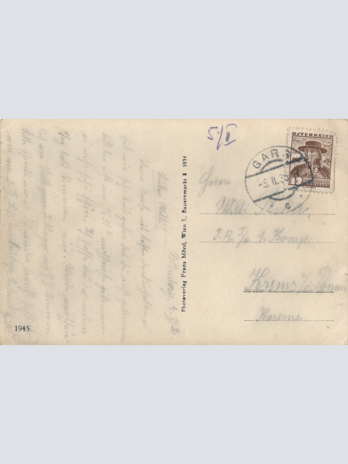 AK Gars am Kamp Niederösterreich Ansichtskarte (12736)