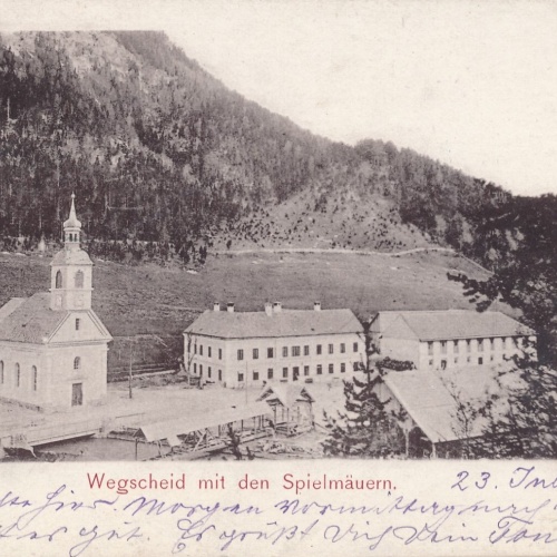 AK aus Wegscheid mit dem Spielmäuern Steiermark Ansichtskarte (12764)