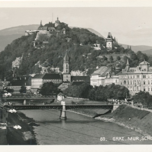 AK aus Graz mit Schlossberg Steiermark Ansichtskarte (13088)