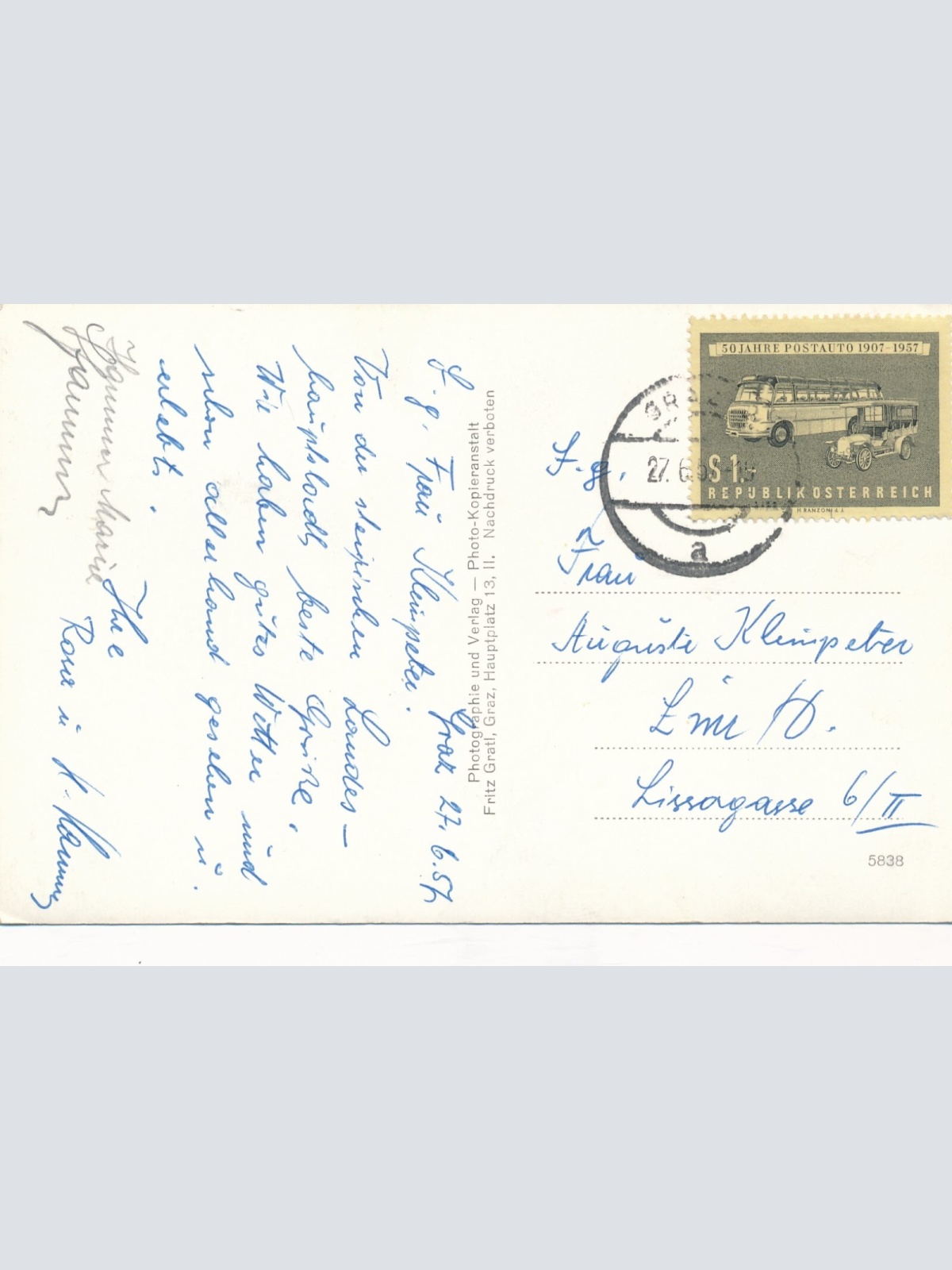 AK aus Graz Schlossberg und Uhrenturm Steiermark Ansichtskarte (13089)