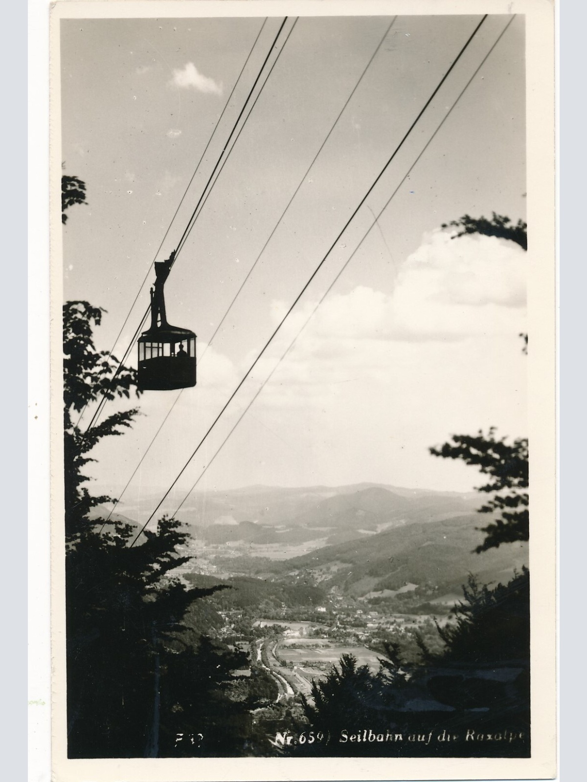 AK von der Seilbahn auf der Raxalpe Steiermark Ansichtskarte (13112)