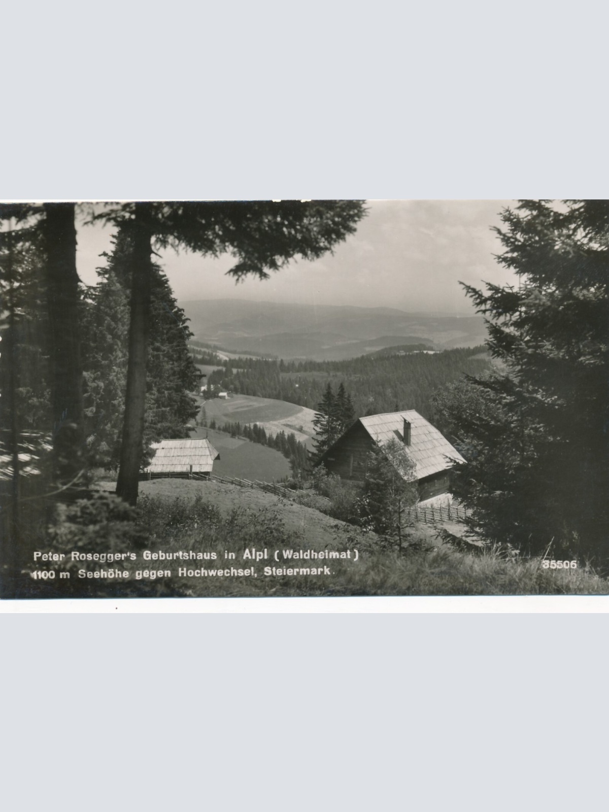 AK vom Peter Roseggers Geburtshaus Steiermark Ansichtskarte (13187)