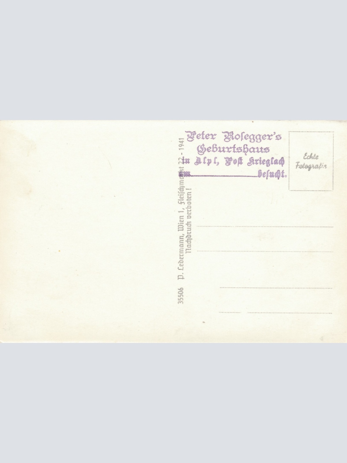 AK vom Peter Roseggers Geburtshaus Steiermark Ansichtskarte (13187)