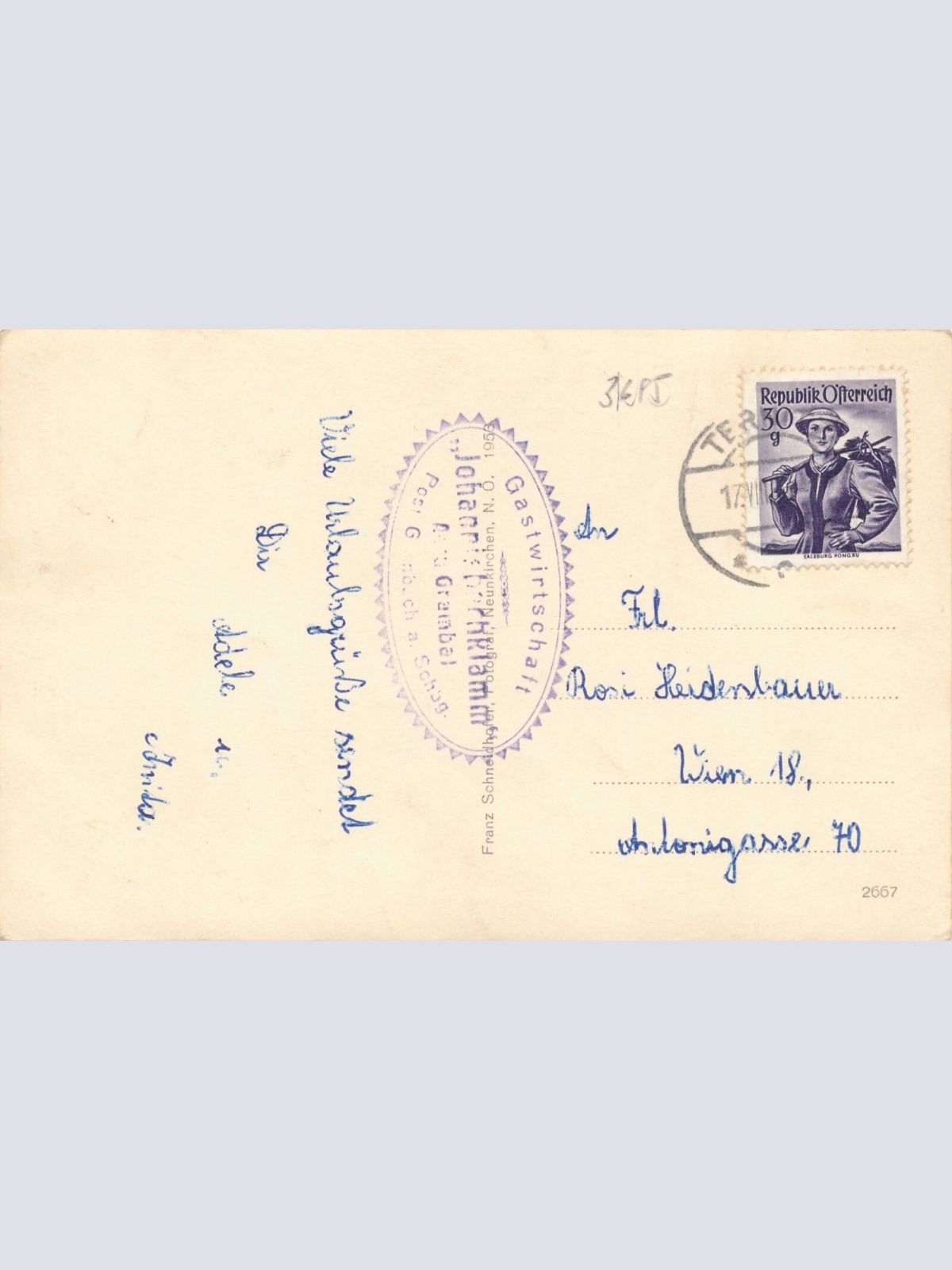 AK von der Johannesklamm Steiermark Ansichtskarte (13198)