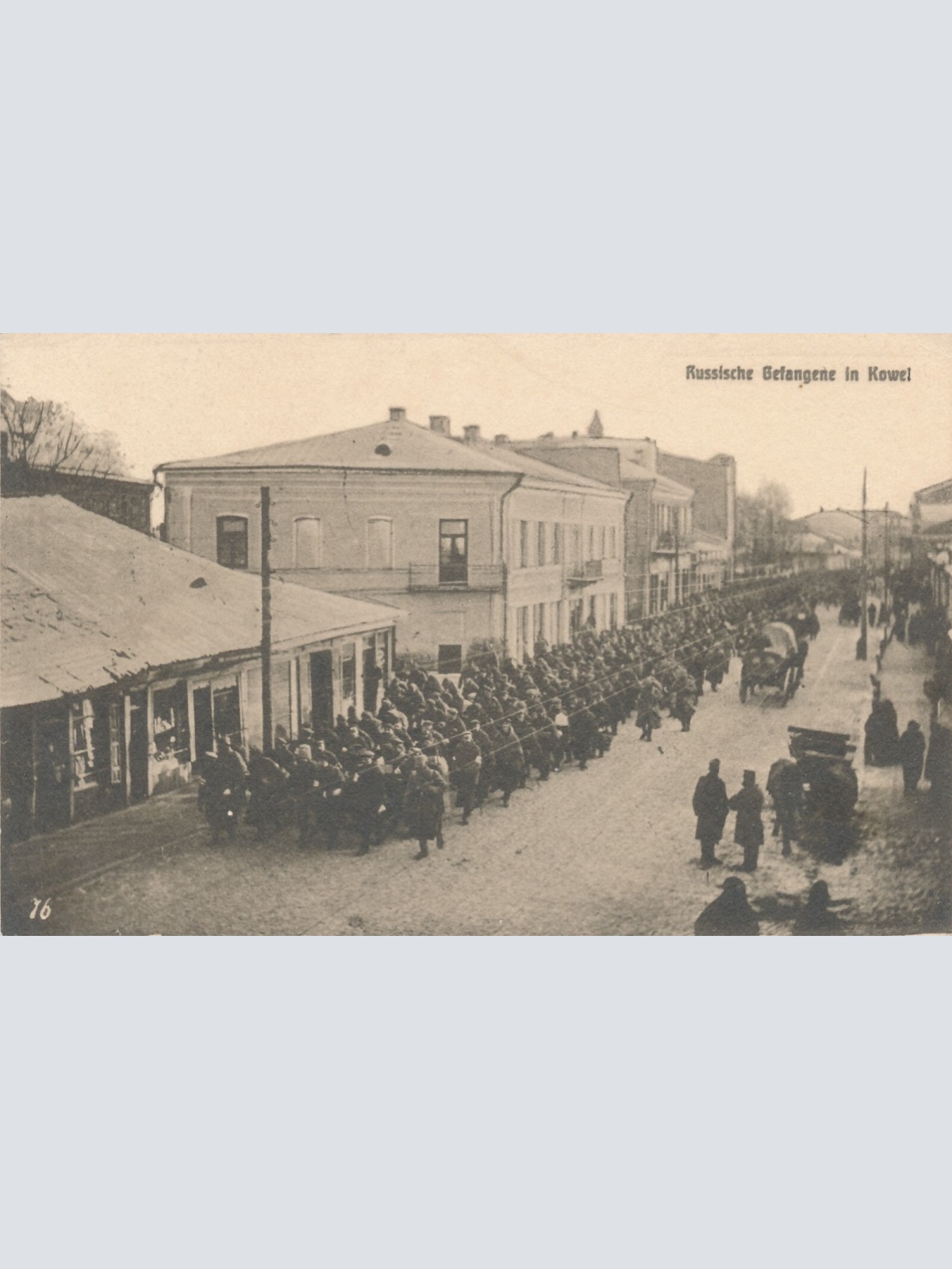 AK Gefangene Russen in Kowe Ansichtskarte (11859)