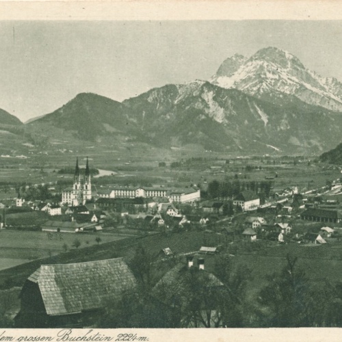 AK aus Admont mit dem Buchstein Steiermark Ansichtskarte (13202)