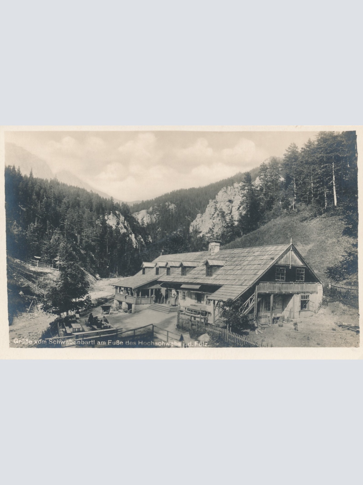 AK grüße vom Schwabenbartl Steiermark Ansichtskarte (13170)