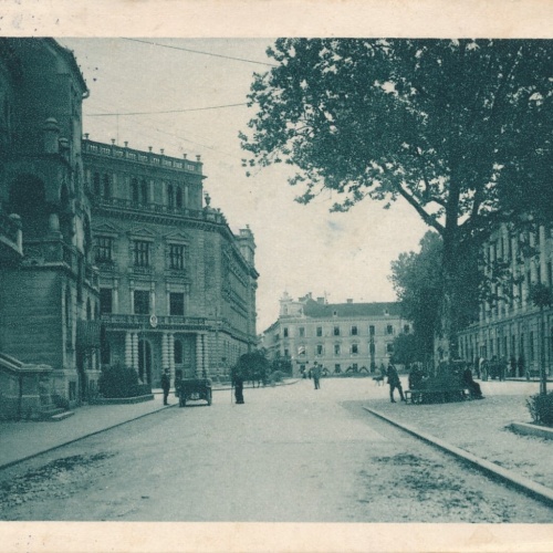 AK aus Celje Krekov trg kolodvor Slowenien Ansichtskarte (12507)