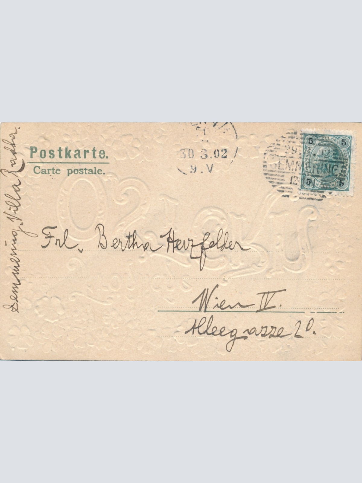 Präge - Motiv - Karte Fröhliche Ostern Ansichtskarte (12321)