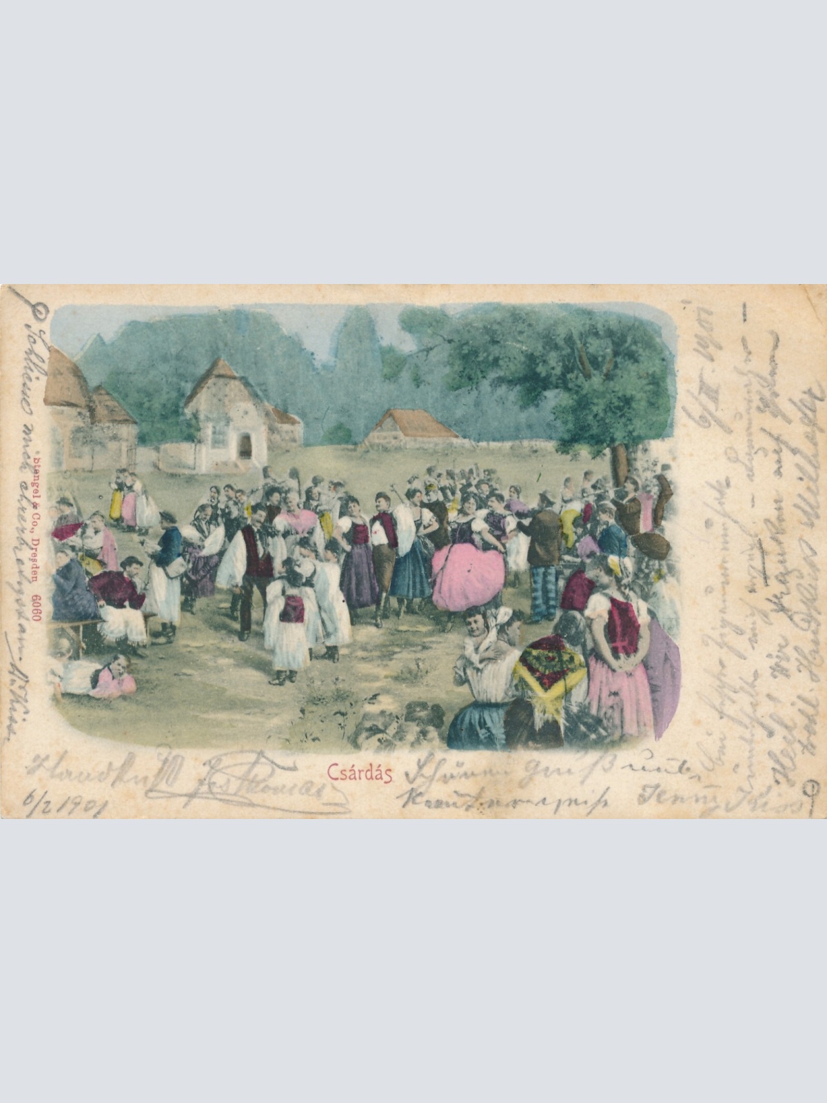 AK aus Csardas Volksfest Ungarn Ansichtskarte (12501)